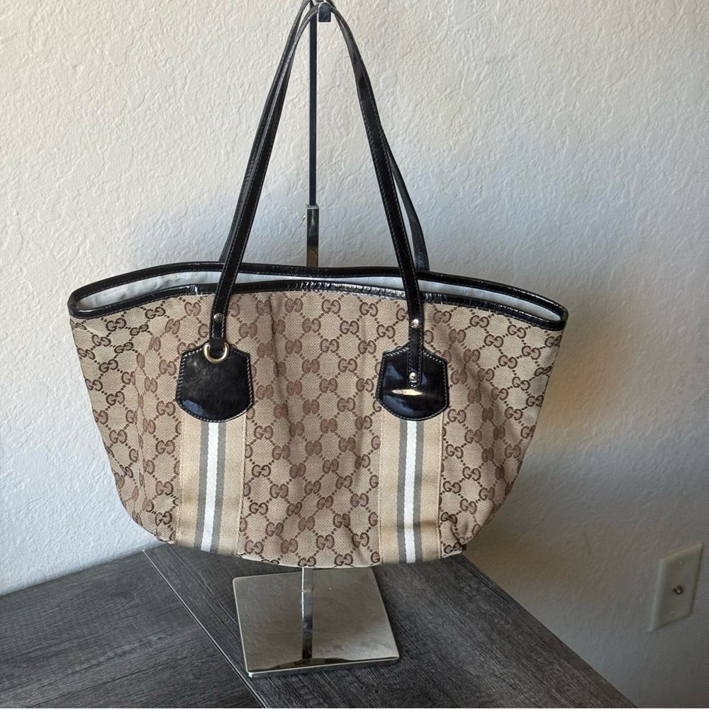 💎GUARANTEED AUTHENTIC GUCCI JOLIE TOTE BAG / SMALL SIZE 💎 - Picture 2 of 12